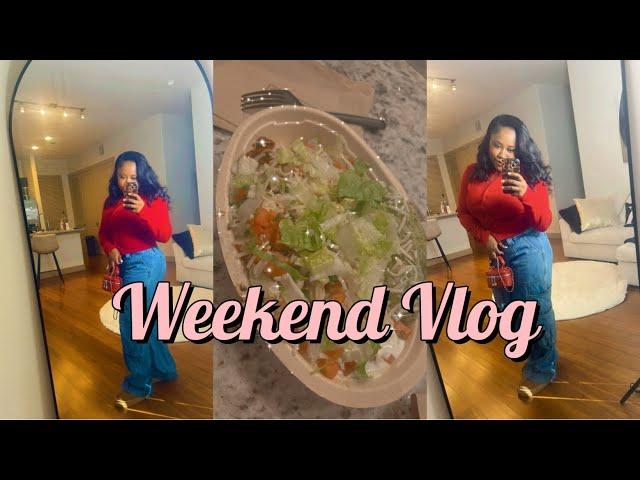 WEEKEND VLOG: Mini haul, I got a perm, DIY Maintenance, trying the new honey chipotle chicken