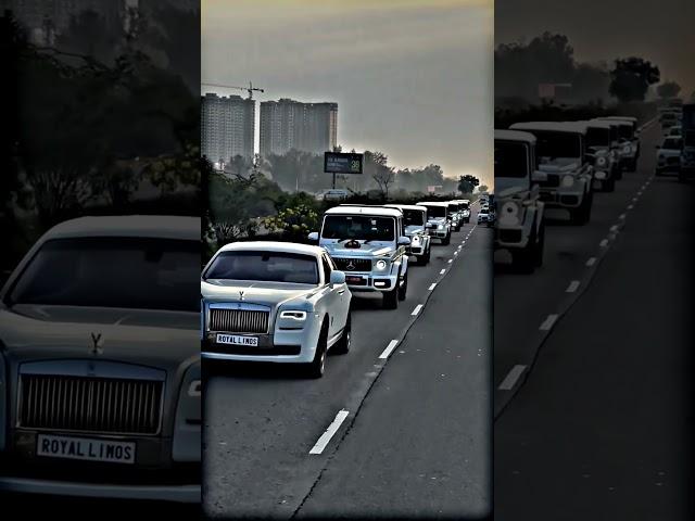 ROLLS ROYCE & G WAGON HEAVY KAFILA PROTOCOL STATUS X RUSSIAN BANDANA  | Jatin The Racer | #shorts