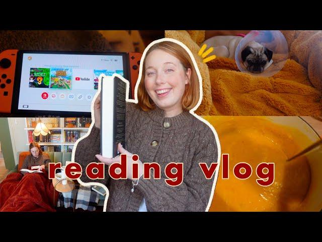 cozy reading vlog: I love toxic fictional men & dark academia lol