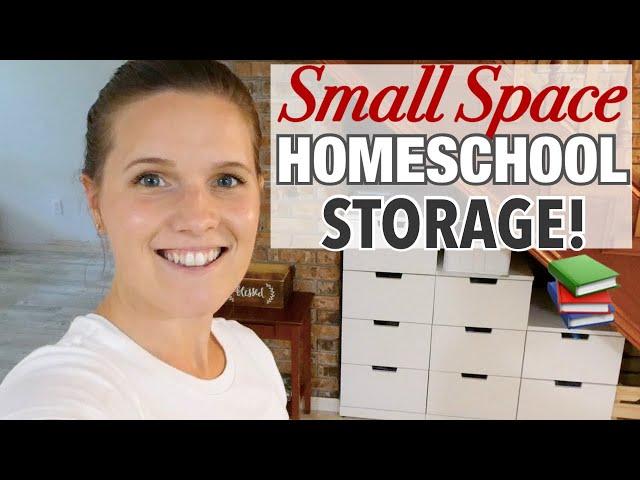HOMESCHOOL 'ROOM' TOUR! | ORGANIZATION & STORAGE FOR SMALL SPACES