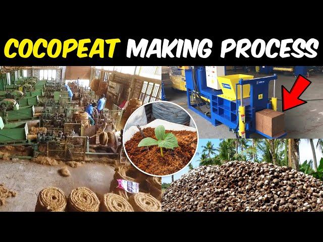 Industrial Production of COCOPEAT | Coco Peat Manufacturing Process