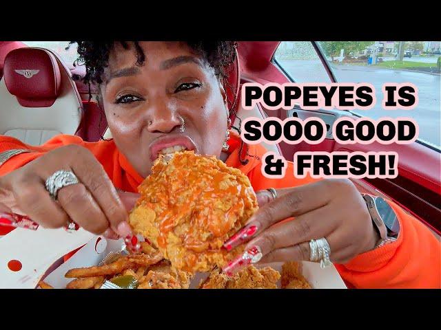 Popeyes Chicken with Peppers, Honey, Hotsauce