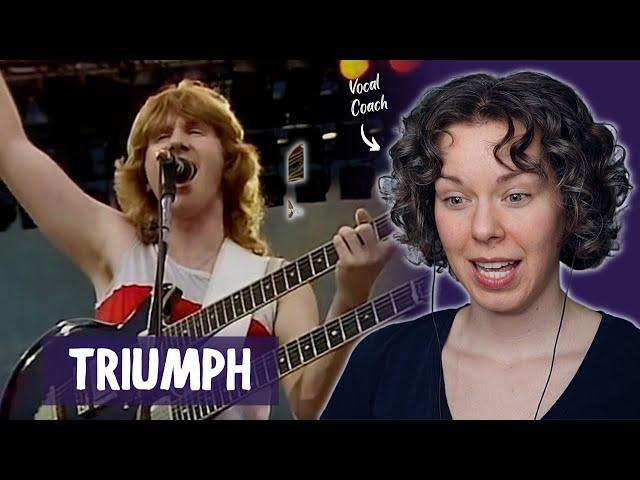 How is he doing this?! First-time reaction to the band Triumph performing Fight the Good Fight LIVE