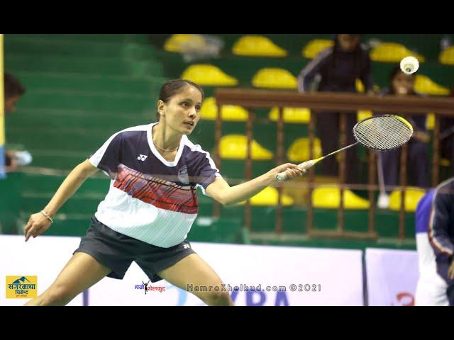 Amita Giri (NRB) vs Nangshal Tamang (IME) - Kathmandu Team Championship Corporate Badminton 2021