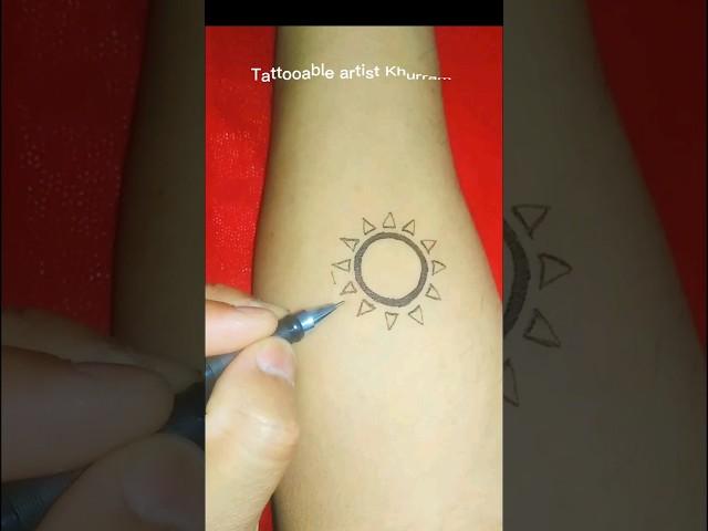 Bast simple sun tattoo #tattoo #tattoos #short #shorts #youtubeshorts