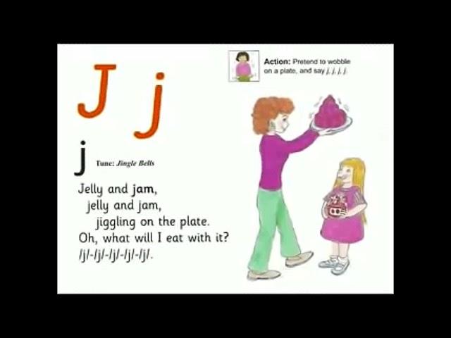 UK School Primary One Jolly Phonics Song Jj - Jelly and Jam