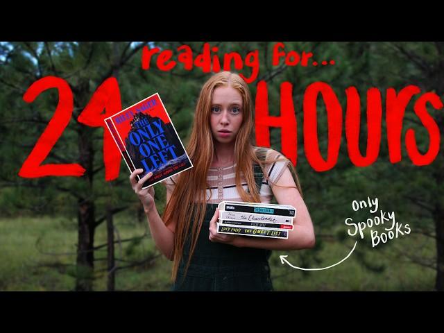 Reading Scary Books for 24 HOURS STRAIGHT while alone in the woods 