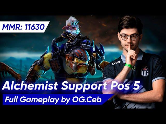 OG CEB ALCHEMIST HARD SUPPORT POS 5. | Dota 2 Pro Gameplay