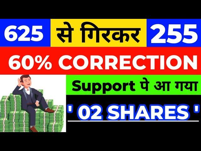 60% CORRECTION  | 02 STOCKS अंदर की बात समझो | BEST STOCKS FOR SHORT TERM | BEST STOCKS 2024