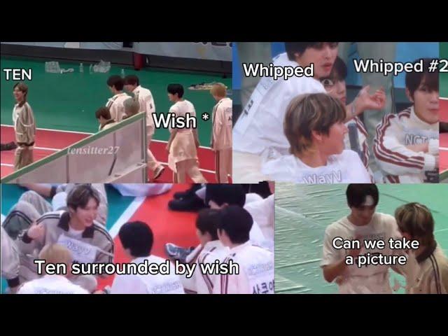 NCT Wish whipped and following Ten everywhere during ISAC 2024  #Ten #nctwish #isac #nct #wayv