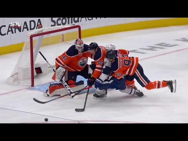 Mike Smith Goes after Zach Hyman For the 2nd game in a row!? Toronto Maple Leafs at Edmonton Oilers