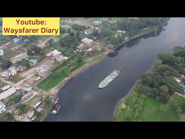 কর্ণতলী নদীর পাড়ে ব্যাংক টাউন, সাভার, ঢাকা Karnatali River and Bank Town, Savar, Dhaka