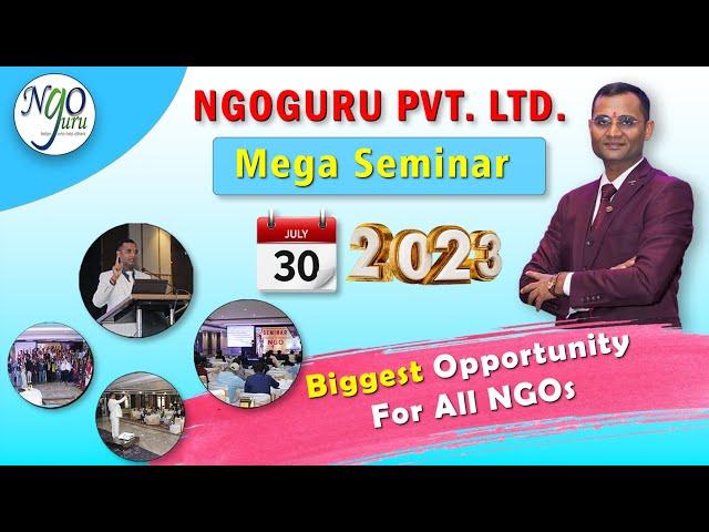 Mega Seminar 30th July 2023 by Ngoguru Pvt. Ltd. with CA Rajesh Verma