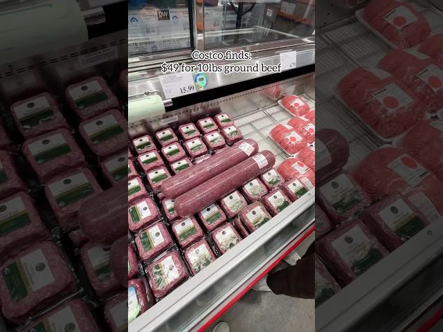 Costco Finds: 10lb ground beef for $49 #costco #costcofinds #groundbeef #beef #mealprep