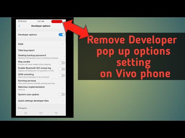 How to remove dev mode options on the screen android | dev mode pop up remove