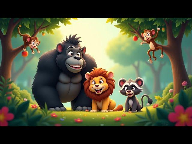 Wild Animals in the Jungle-Learn Wild Animals Name |Kids Nursery Rhymes| English rhymes |Toddlers