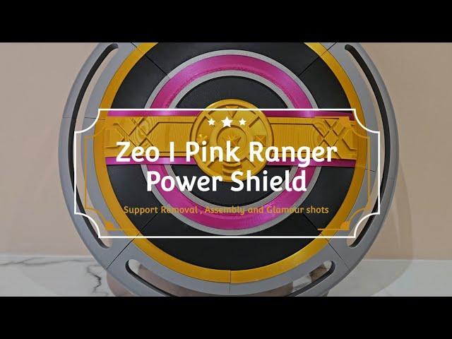 3D Printed Zeo I Pink Ranger Power Shield plus (New Mr Campbell Prints song)