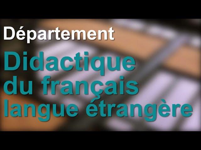 Didactique du français langue étrangère