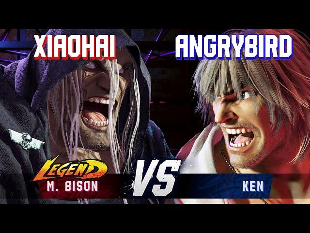 SF6 ▰ XIAOHAI (M.Bison) vs ANGRYBIRD (Ken) ▰ High Level Gameplay