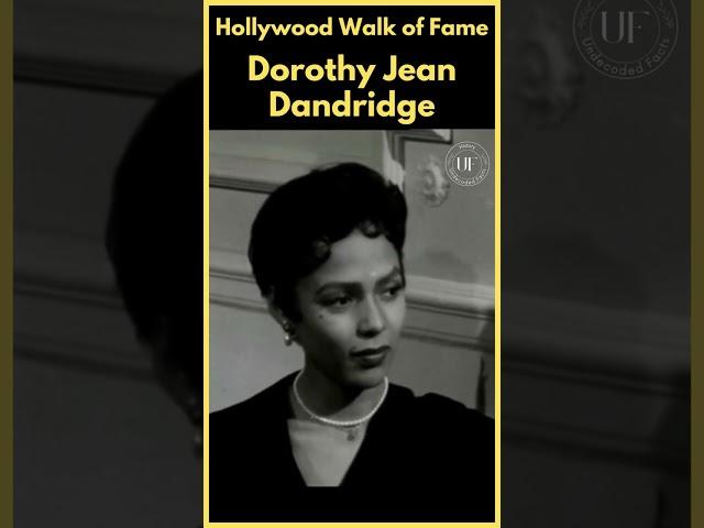 Dorothy Dandridge, First Black nominated for Oscar & ratify a star on Hollywood Walk of Fame #shorts