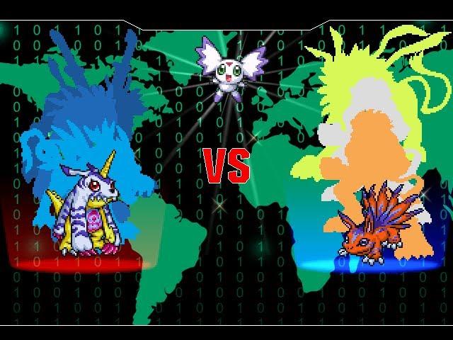 Gabumon (Adventure Line) vs Elecmon (DMO Line) DIGIMON M.U.G.E.N. 2.0