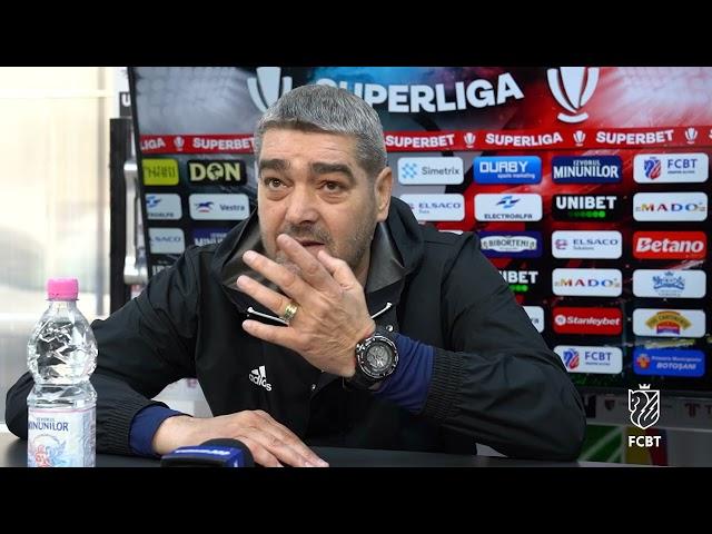 Liviu Ciobotariu la conferința de presă înainte de partida dintre Oțelul Galați și FC Botoșani