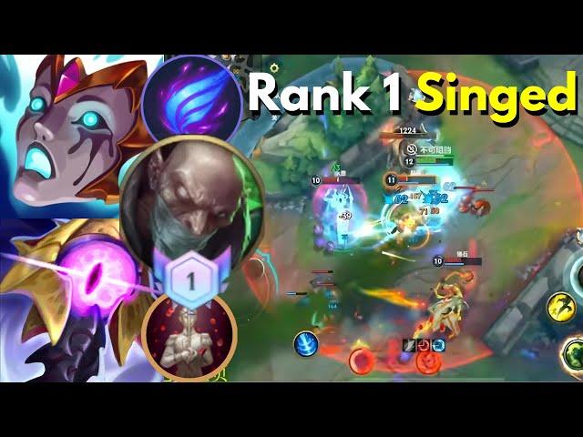 Rank 1 Singed (TOP) Chinese Server | 11 Games | Lofi | Wild Rift China