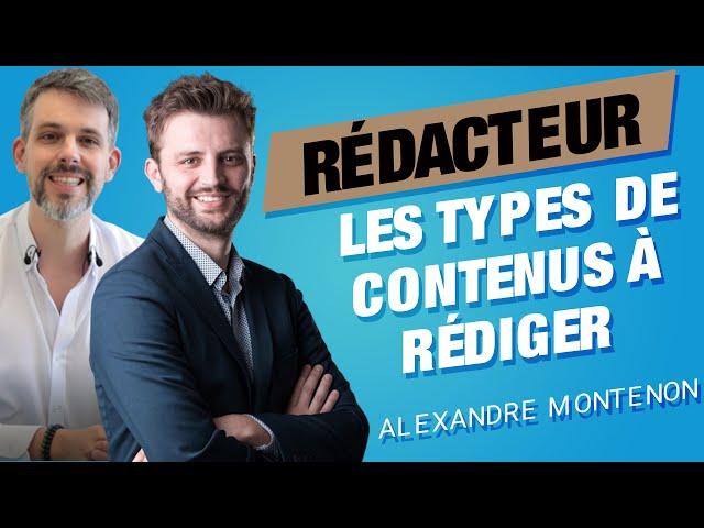 Les différents types de contenus web que peut rédiger le rédacteur web