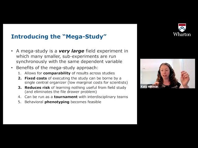 A Mega-Study Approach to Applied Behavioral Science