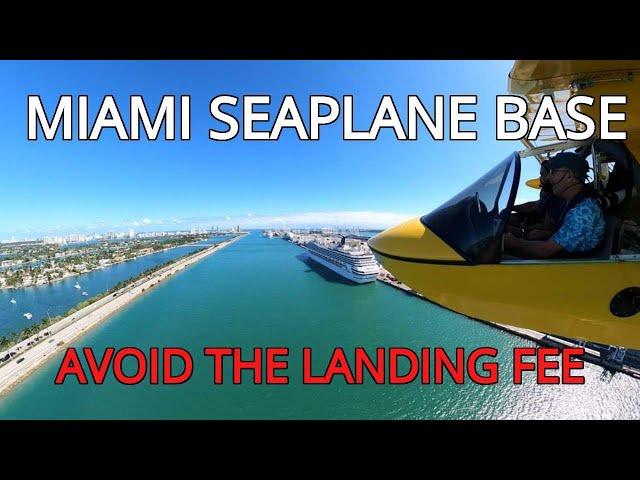 Chased by a police boat for $100 landing fee? SeaRey in Miami Seaplane Base (Flight Vlog #30)