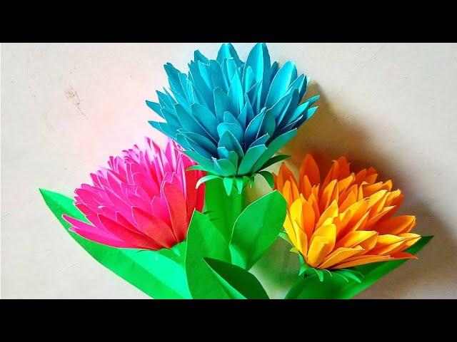 #craftsiacraft| Very easy and simple Flowers making ideas| #paperflowers| #papercrafts