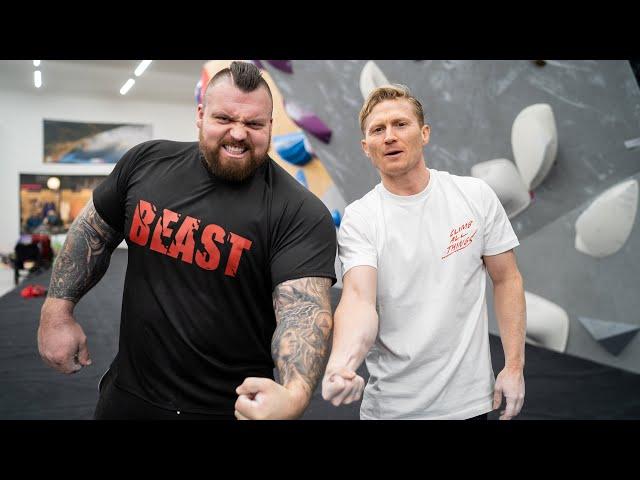 World's Strongest Man VS Rock Climbing