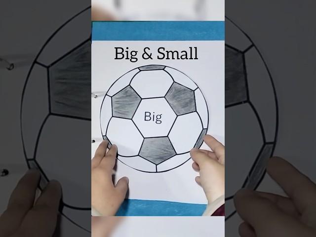 "Big and Small: Fun Size Comparison for Kids!"#busybookdiscovery #cute #art #shorts #diy #concepts