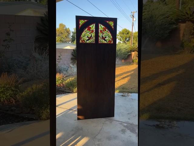 Here is the final stained glass backdrop reveal!! #stainedglass #weddingdecor #diywedding