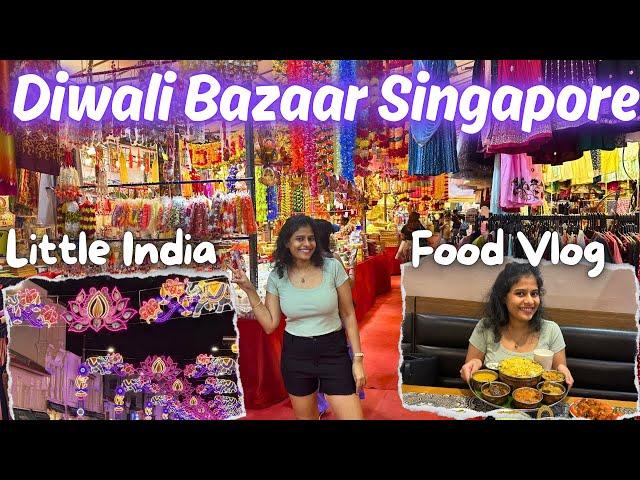 Singapore Diwali Market, Diwali in Singapore, Indian Food in Singapore, Singapore Shopping Vlog