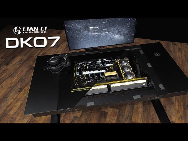 OLED screen inside!! Lian Li DK07 Desk Review