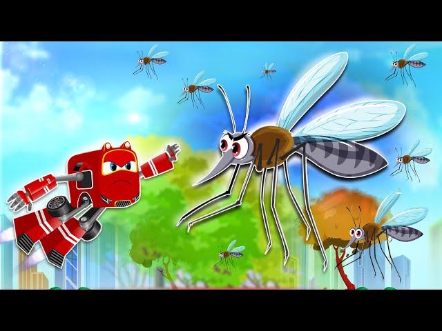 Supercar Rikki STOP the Giant Mosquito from Destroying the City!