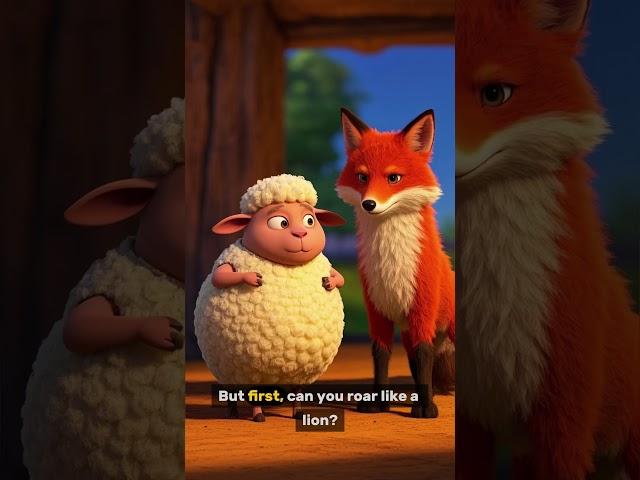 Smart Sheep Outsmarts a Foolish Fox  | Moral Story | #shorts
