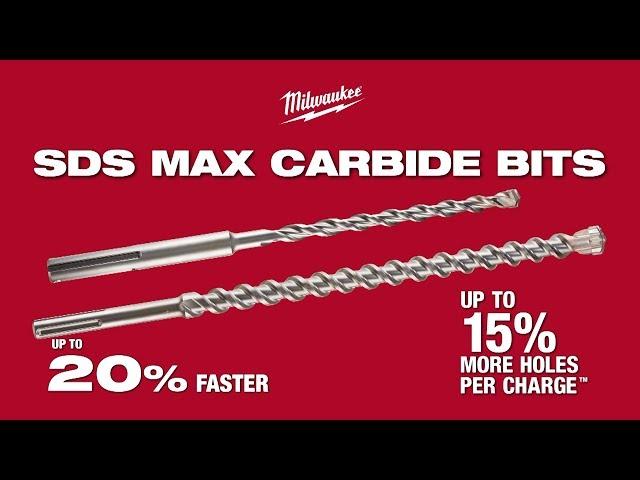 Milwaukee® SDS Max Carbide Drill Bits