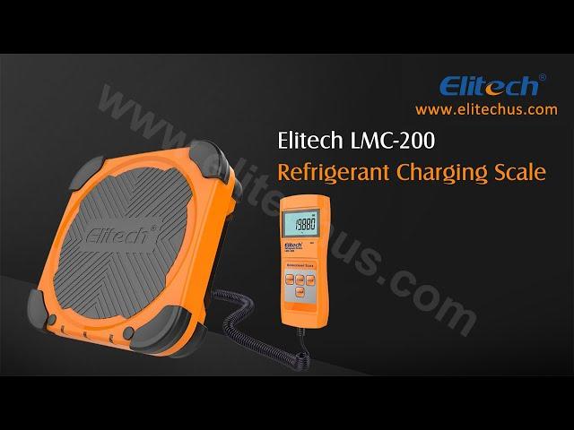 Elitech LMC-200 Electronic Refrigerant Charging Scale with Handheld Remote