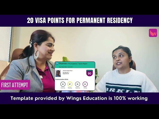 Perfect PTE Score! Jashan Scores 90 and Gains 20 Visa Points | Wings Education Success Story