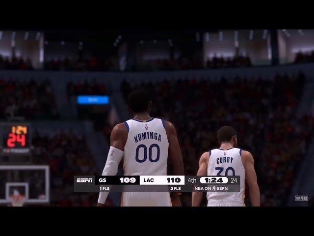 NBA 2K25 Gameday Simulation | WARRIORS vs CLIPPERS FULL GAME HIGHLIGHTS