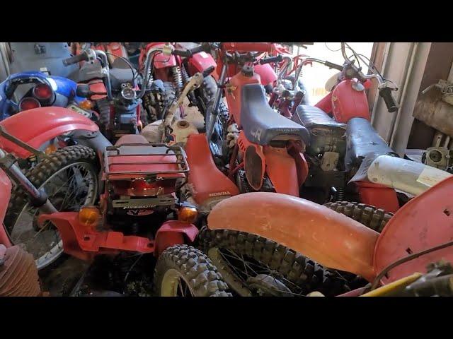 TRAILER LOAD OF 23 VINTAGE 2 STROKES RESCUED CAN WE FIX THEM? watch to end don't give up B4 MIRACLE