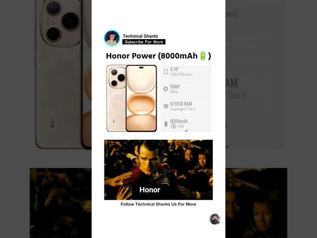 battery king Honor Power  #memes #vivo #iphone #technicalshanto