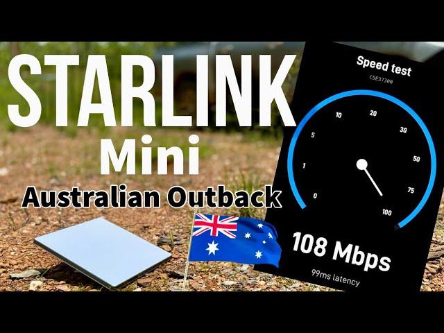 FASTEST Internet in the Australian Outback? Starlink Mini Speed Test! #starlinkmini #speedtest