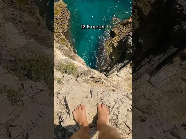 POV cliff dives up to 27m  #shorts