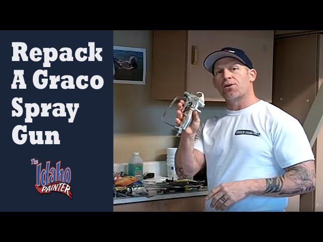 How to Repack or Repair A Graco Airless Spray Gun.   Graco airless gun repairs.