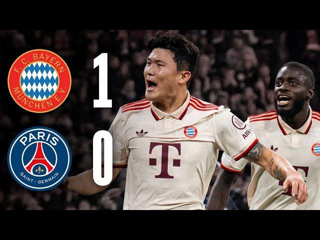 Minjae Kim with debut goal to win at home | FC Bayern - PSG 1:0 | Highlights Champions League