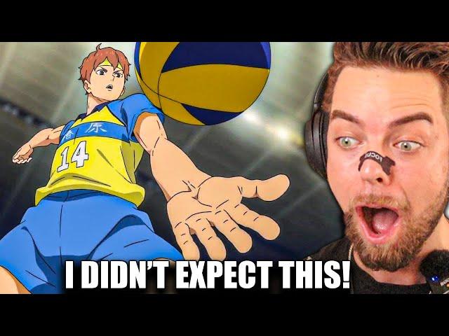 UNDERARM SERVE?? COLLEGE VOLLEYBALL PLAYER REACTS TO HAIKYUU S4 E11