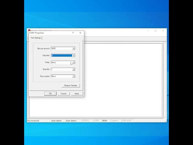 HyperTerminal Cisco Console Connection